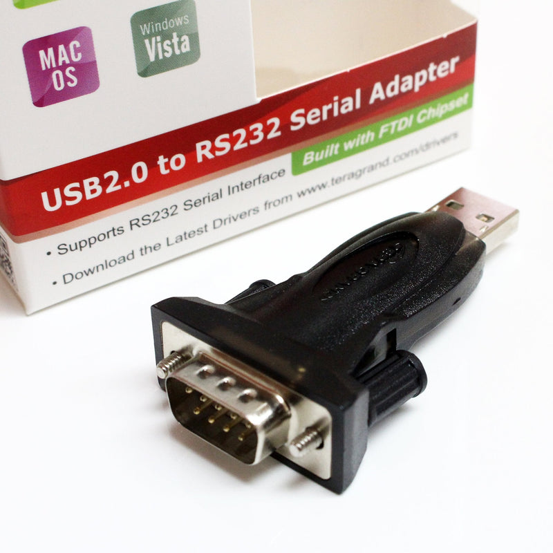 [Australia - AusPower] - Tera Grand - Premium USB 2.0 to RS232 Serial DB9 Adapter - Supports Windows 11,10, 8, 7, Vista, XP, 2000, 98, Linux and Mac - Built with FTDI Chipset 