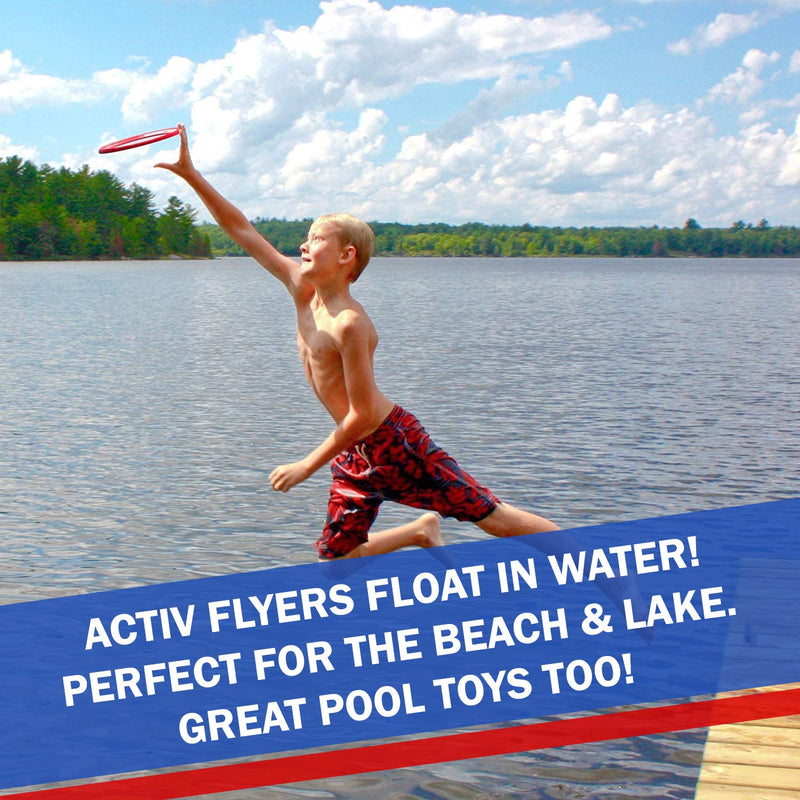 [Australia - AusPower] - Activ Life Kid's Flying Rings [2 Pack] Fly Straight & Don’t Hurt - 80% Lighter Than Standard Flying Discs - Replace Screen Time with Healthy Family Fun - Get Outside & Play! Made in USA 