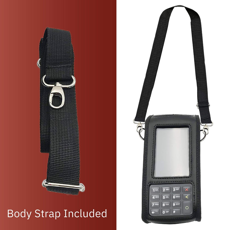 [Australia - AusPower] - Verifone V400M Credit Card Terminal Carrying Case with Shoulder Strap, Black 