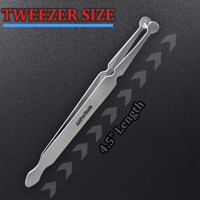 [Australia - AusPower] - AAProTools Stainless Steel 'Bead / Ball Holding Tweezers' Ball Holder Piercing Tool Captive Bead Ball Grabber 