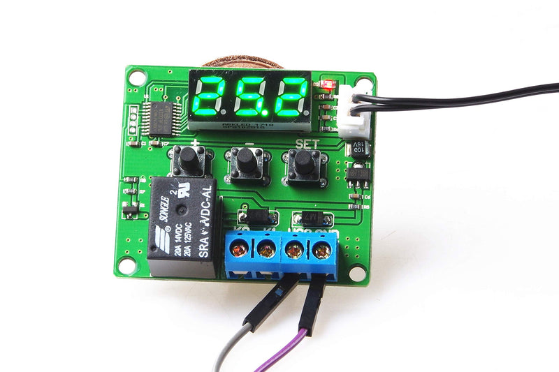 [Australia - AusPower] - KNACRO -50 ℃ ~ + 125℃ Digital Display Temperature Control, Precision Temperature Controller, Temperature Control switches, Miniature Thermal Control Plate DC 24V Green Led 