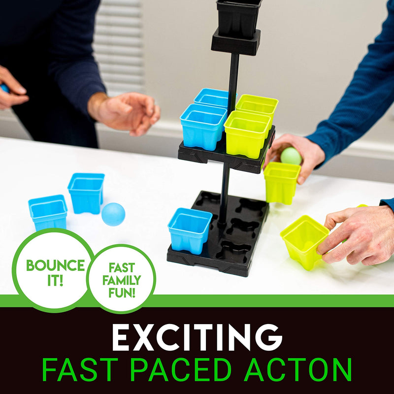 [Australia - AusPower] - Franklin Sports Battle Buckets Pong Games - Fast Paced Four Player Ping Pong Games - Fun for Kids and Families - It’s a Game of Skill, Strategy, Change and Its Addictive! Battle Buckets Tower 
