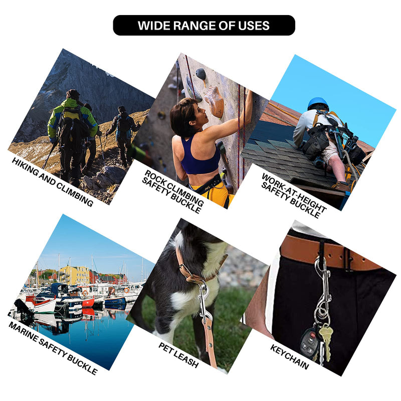 [Australia - AusPower] - 15PCS Double Ended Bolt Snap Hook 2.75 Inch Zinc Alloy Heavy Duty Trigger Snaps Spring Hook Key Chain for Pet Dog Collar Leash Key Chain Horse Tack Pet Sling 