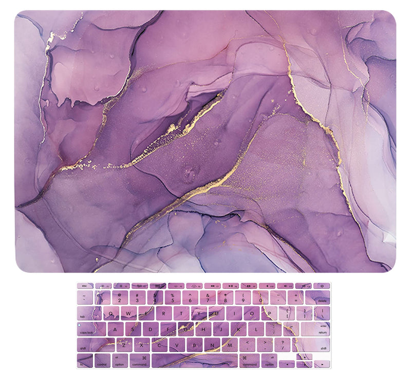 [Australia - AusPower] - AOGGY Compatible with MacBook air 11 inch Case Model：A1370/A1465,Color Plastic Hard Shell Protective Sleeve，with MacBook Air 11 inch Keyboard Cover - Purple Macbook Air 11 (A1370/A1465) 