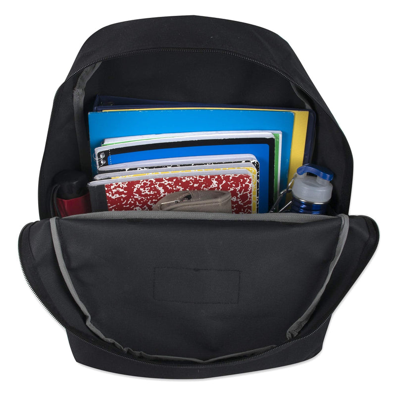 [Australia - AusPower] - Trailmaker Classic 17 Inch Backpack with Adjustable Padded Shoulder Straps Black 