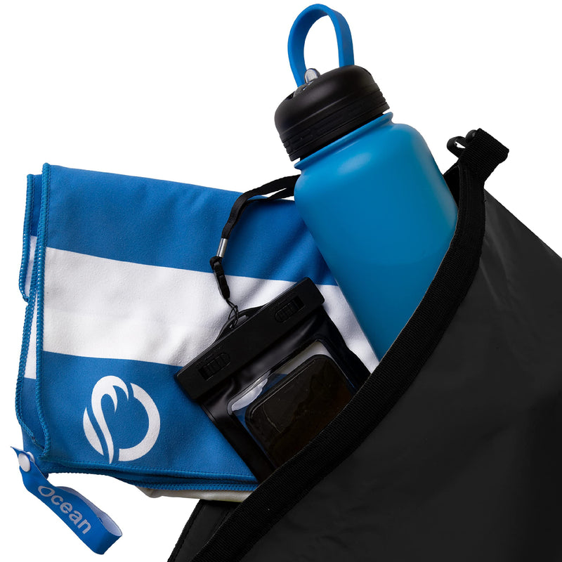 [Australia - AusPower] - Ocean Dry Bag 10L 20L 40L Waterproof All Weather Durable Lightweight Floating Dry Bags Marine Bags Waterproof Back Pack Dry Bags for Kayaking - Free Mobile Phone Case 10L Black 