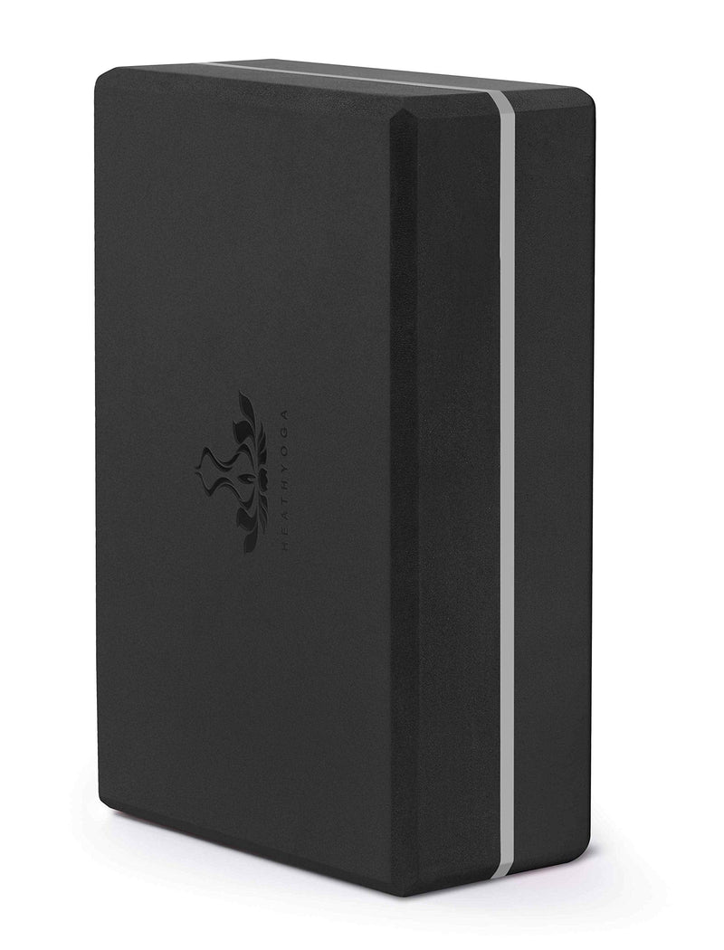 [Australia - AusPower] - Heathyoga Yoga Blocks 2 Pack with Strap, High Density EVA Foam Yoga Block and Yoga Strap Set to Support and Improve Poses and Flexibility 