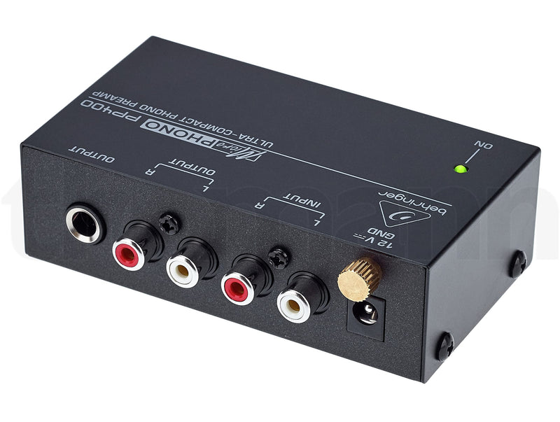 [Australia - AusPower] - Behringer MICROPHONO PP400 Ultra-Compact Phono Preamp, Silver 