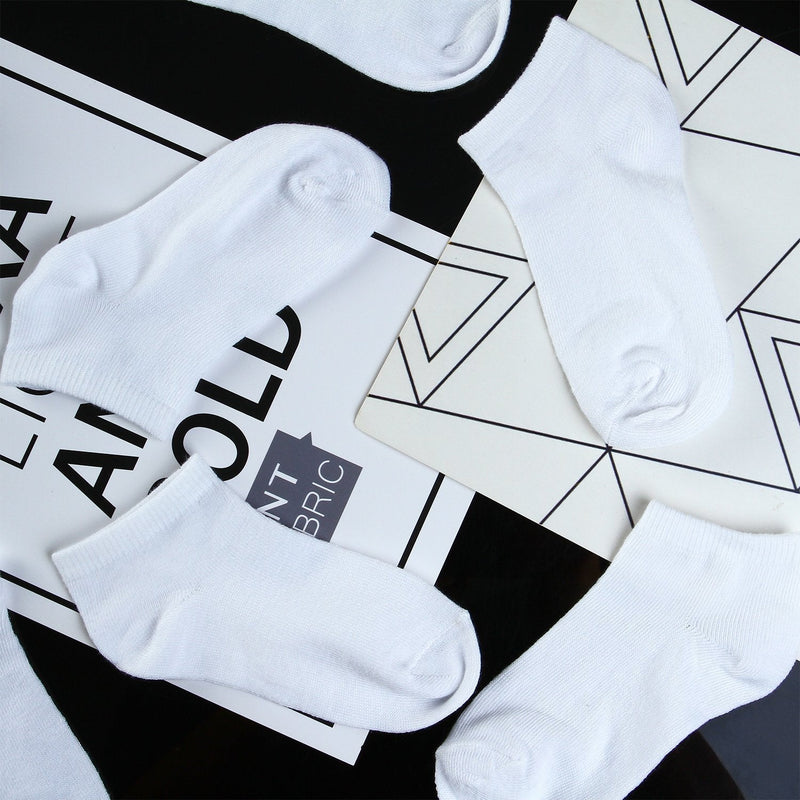 [Australia - AusPower] - Cooraby 15 Pack Kids' Half Cushion Low Cut Athletic Ankle Socks Boys Girls Ankle Socks White 2-4T 