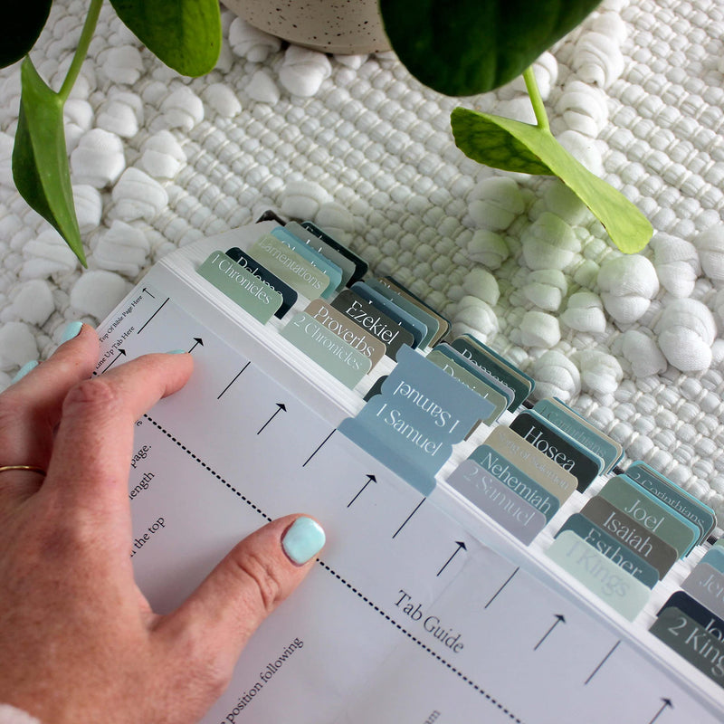 [Australia - AusPower] - Idyllic Grace - Courageous - Bible Tabs - Silver Foil - Bible Journaling - Beautiful Index Tabs - Bible Tabs - 66 Books - Indexing Tabs - Laminated - Durable… Courageous Standard 