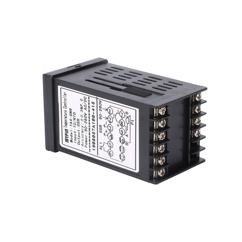 [Australia - AusPower] - PID Temperature Controller Meter Indicator, Jaybva Digital Programmable Universal Thermostat Fahrenheit and C Display SSR and Alarm Output 25A Solid State Relay Thermocouple Probe Included PID+25A SSR+K Sensor 