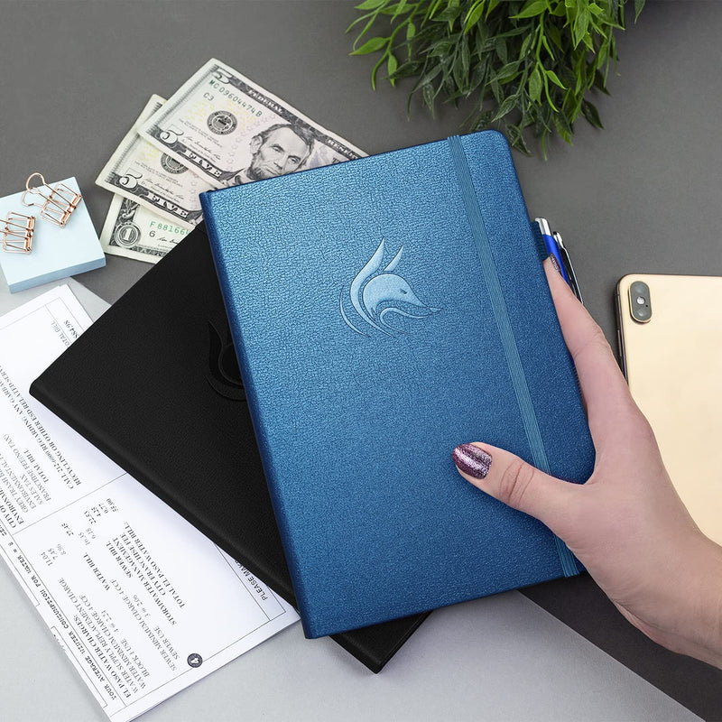 [Australia - AusPower] - Clever Fox Check Register – Deluxe Checkbook Log with Check & Transaction Registers, Bank Account Register Booklets for Personal and Work Use, A5 Hardcover - Mystic Blue A5 (5.8'' x 8.3'') 