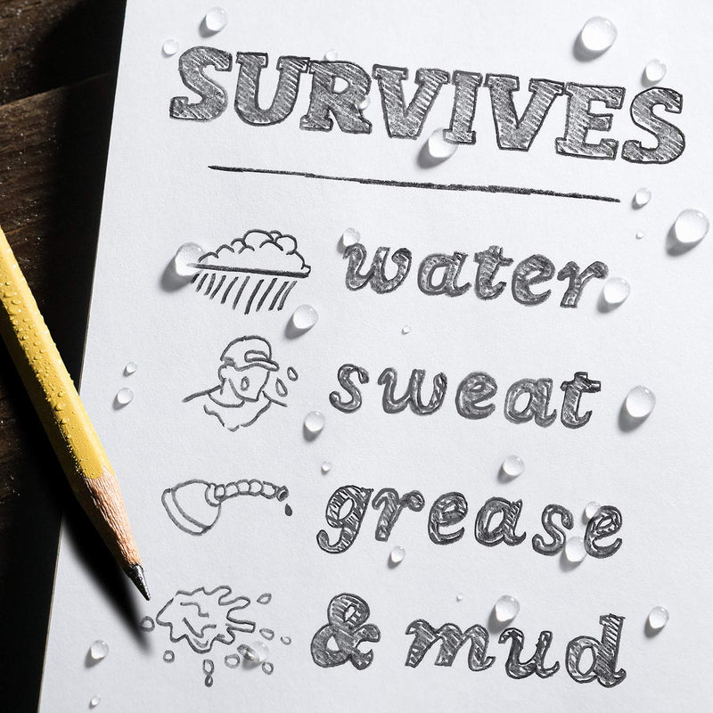 [Australia - AusPower] - Rite in the Rain Weatherproof Top Spiral Notepad, Yellow Cover, Universal Pattern, 3 Pack (No. 146-3), 6 x 4 x 0.375 