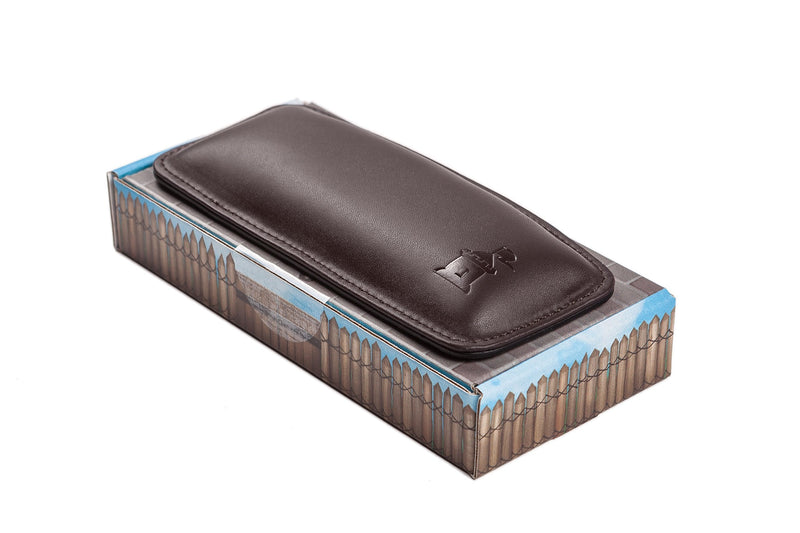 [Australia - AusPower] - Motte by Castle – Leather Wrist Rest Cushion for Mice, Mouse Pads, and Laptops – Ergonomic Durable Wrist Pad with Anti-Slip Rubber Base (Woodland) Woodland 