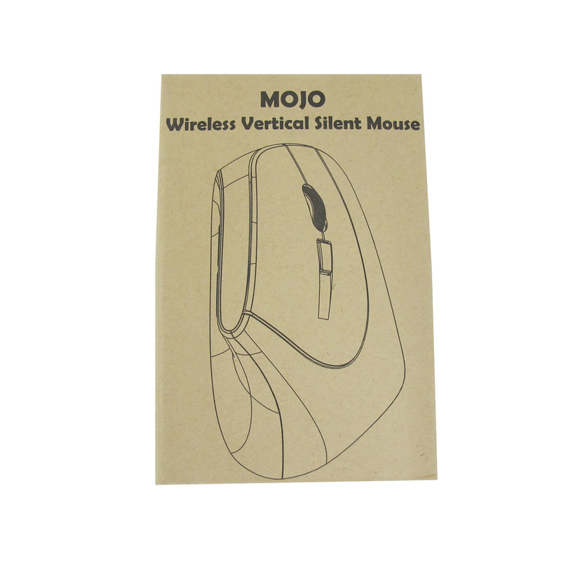 [Australia - AusPower] - MOJO Silent Bluetooth Vertical Mouse - Wireless Optical Ergonomic Mouse w/Adjustable Sensitivity Bluetooth Only 
