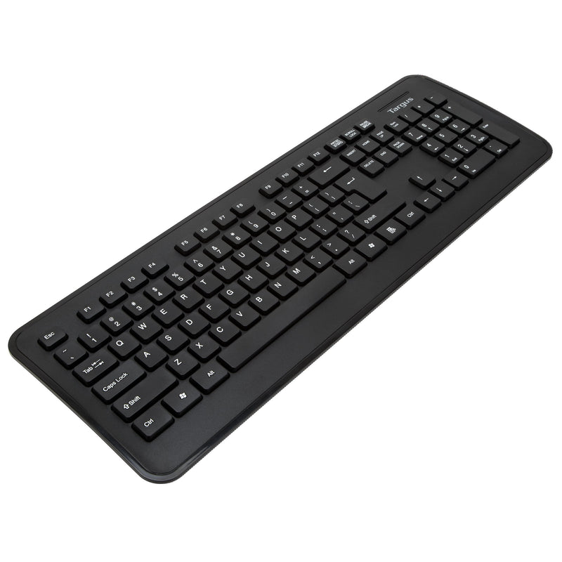 [Australia - AusPower] - Targus Full-Size Wireless Keyboard for PC or Mac with USB Dongle, Black (AKB214TT) 