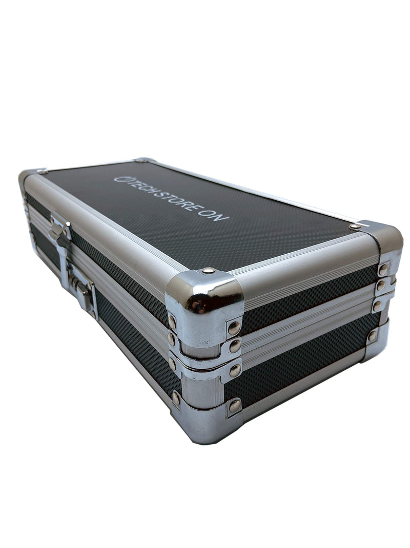 [Australia - AusPower] - Flash USB Thumb Drive Case Memory CardElectronic Accessories Storage Organizer Bag Secure Combination Lock Antistatic Shockproof Foam (Aluminum, 24 USB Slots, 2 HDD Slots) 