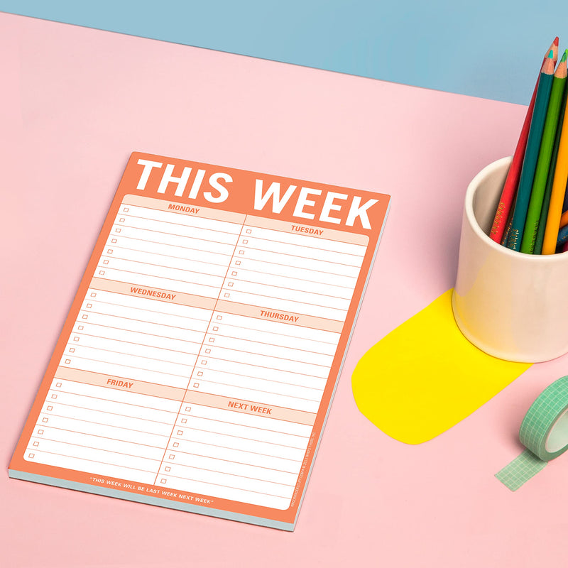 [Australia - AusPower] - Knock Knock This Week Pad, To Do List Notepad, 6 x 9-inches 