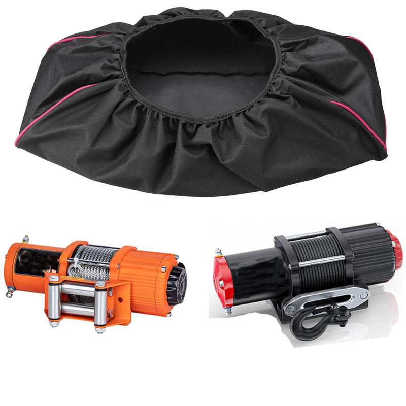 [Australia - AusPower] - CORRBPEN Winch Cover Waterproof and snowproof Heavy Duty 600D Breathable Oxford Fabric Dust-Proof Winch Protection Cover, Compatible with Most 8500-17500 Lbs Electric Winches for JK accessories etc. 