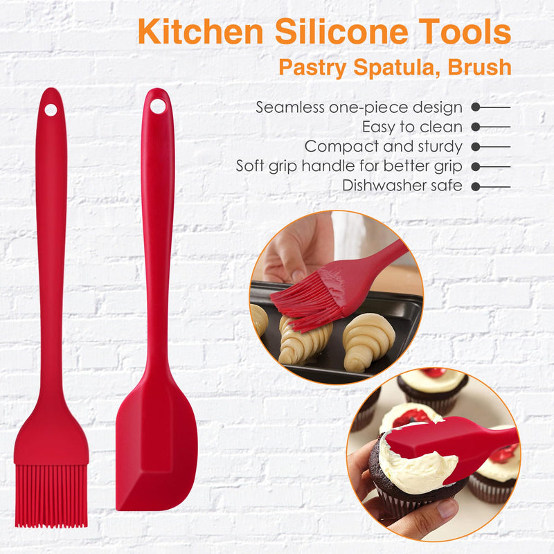 [Australia - AusPower] - Sliding Mat for Kitchenaid Stand Mixer with Rubber Spatula Pastry Brush Slider Mat for KitchenAid 4.5/5 Quart Appliances 4.5/5Quart 