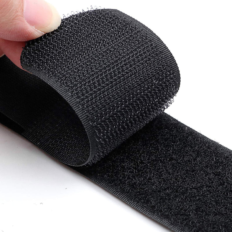 [Australia - AusPower] - Reusable Cinch Straps 2" x 40" - 6 Pack, Multipurpose Strong Gripping, Quality Hook and Loop Securing Straps (Black) 2" x 40" 