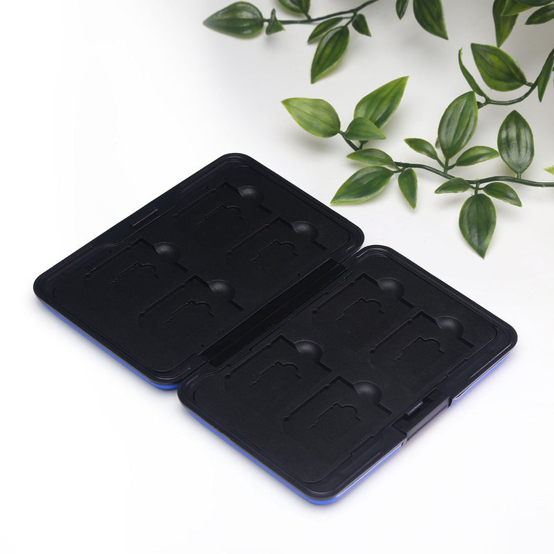 [Australia - AusPower] - Honsky Aluminum UHS-I SD Micro SD SDHC SDXC TF SecureDigital Memory Card Carrying Case Holder Organizer Box Keeper for Computer Camera Media Storage Organization,Blue Blue 
