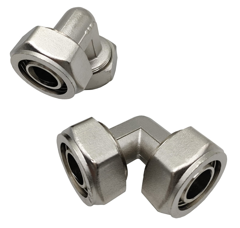 [Australia - AusPower] - 3/4 Inch Elbow Fitting Compression Elbow Fittings for 3/4 Inch Tubing System (2 pcs) 2 