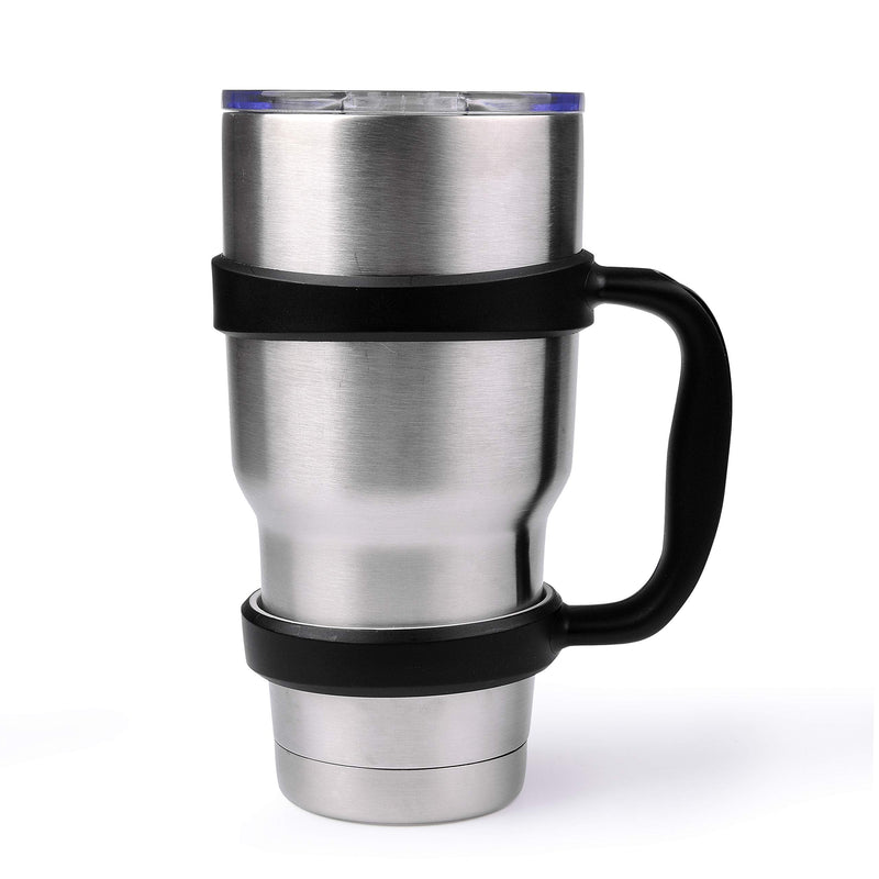 [Australia - AusPower] - 30 oz Tumbler Handle (BLACK) by STRATA CUPS - Available For 30oz YETI Tumbler, OZARK TRAIL Tumbler, Rambler Tumbler- BPA FREE Black 