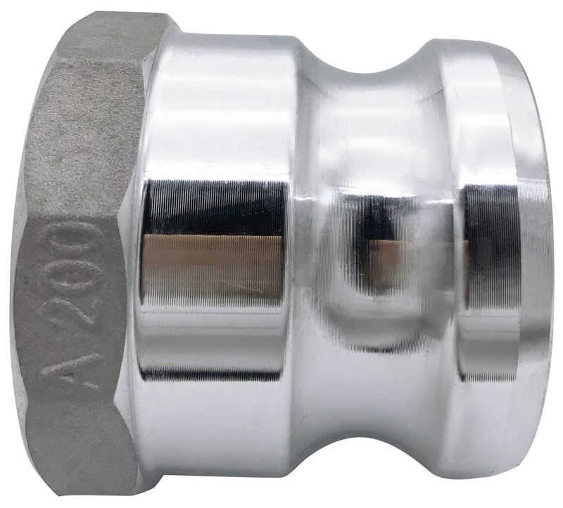 [Australia - AusPower] - RosyOcean (2 Pack) Global Cam & Groove Hose Fitting Aluminum Type A 2″ Male Camlock x 2″ Female NPT 