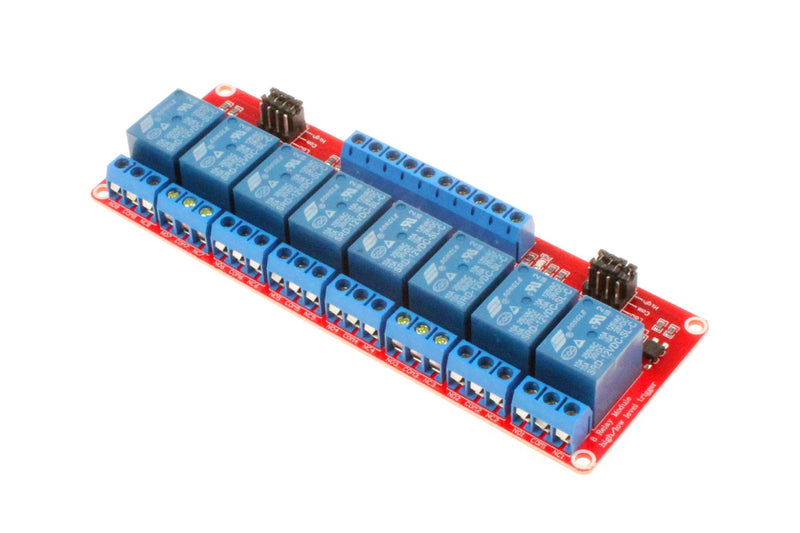 [Australia - AusPower] - NOYITO 8-Channel Relay Module High Low Level Trigger with Optocoupler Isolation Load DC 30V AC 250V 10A for PLC Automation Equipment Control Industrial Control (8 Channel 12V) 8-Channel 12V 