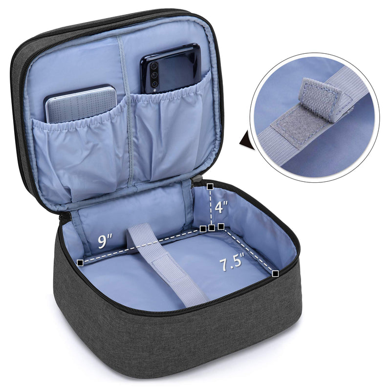 [Australia - AusPower] - Luxja Carrying Bag for DR.J Mini Projector, Portable Case for Mini Projector and Accessories (Fits Most Major Mini Projectors), Black 