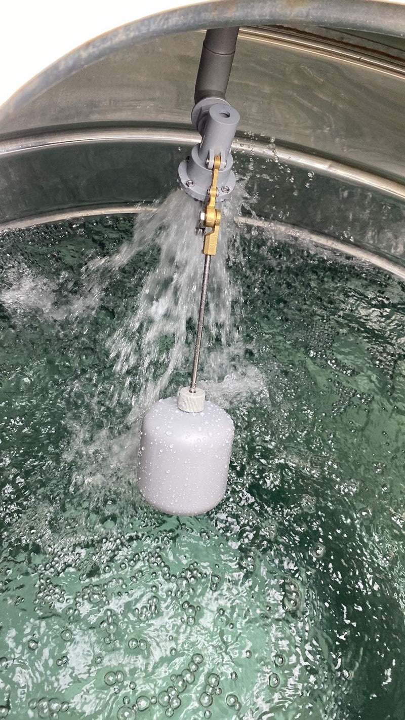 [Australia - AusPower] - ABS Balanced Float Ball Valve, 100 psi Pressure, 1/2 inch PT Male 0.5 Inch 