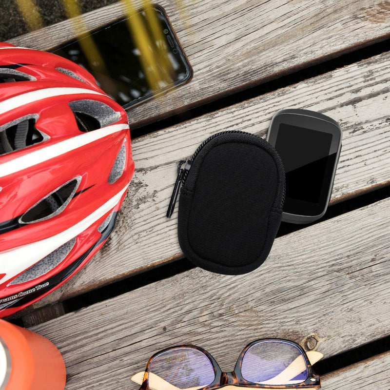 [Australia - AusPower] - kwmobile Case Compatible with Garmin Edge 130/130 Plus - Protective Zippered Pouch Holder for Bike GPS - Black 