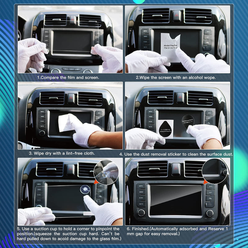 [Australia - AusPower] - BIXUAN Envision Accessories Car Navigation Screen Protector for 2021 2022 Envision 10.25In GPS Screen Protector Foil Center Control Infotainment Display Touchscreen Protective Film 9H Hardness Glass Screen Protector for Car 