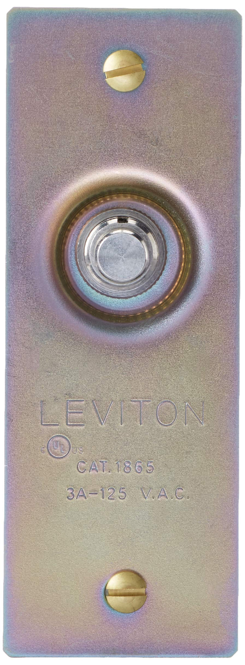 [Australia - AusPower] - Leviton 1865 3 Amp, 125 Volt, Single-Pole, Doorjamb with Jamb Box Switch, Single Circuit Momentary, Normally ON, Commercial Grade, Brass 