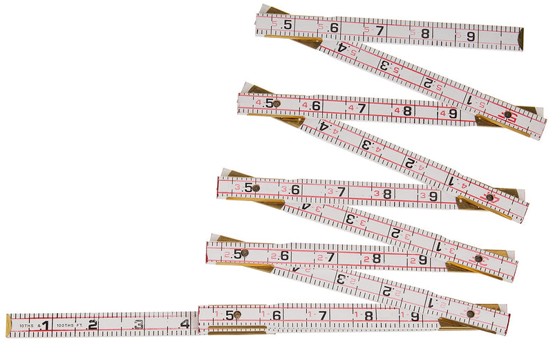 [Australia - AusPower] - Crescent Lufkin 5/8" X 6' Red End® Engineer's Scale Wood Rule - 1066DN 