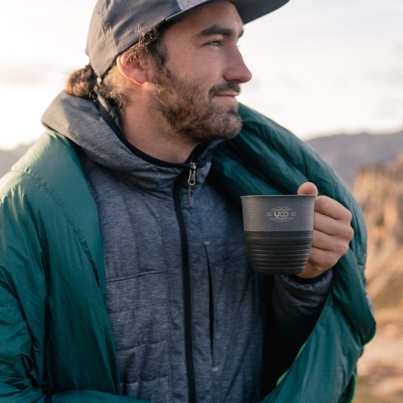 [Australia - AusPower] - UCO Collapsible Cup for Hiking, Backpacking, and Camping, 2-Pack Classic Blue / Venture 