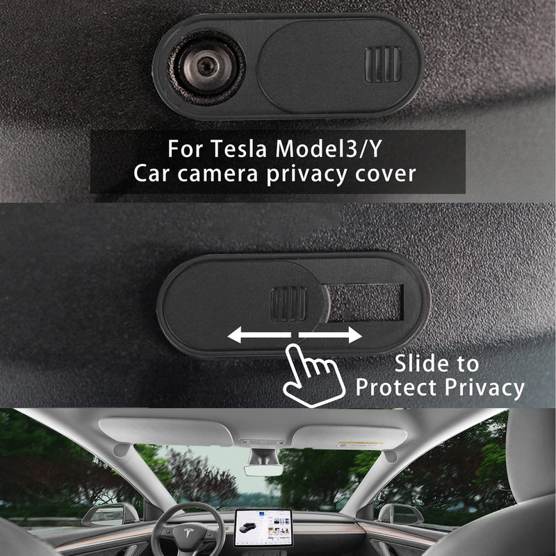 [Australia - AusPower] - YAMASO Webcam Cover for Tesla Model 3/Y Car Camera Privacy Cover for Laptop，PC,Tablet，Protect Your Privacy & Security(Black - 6 Pack) 