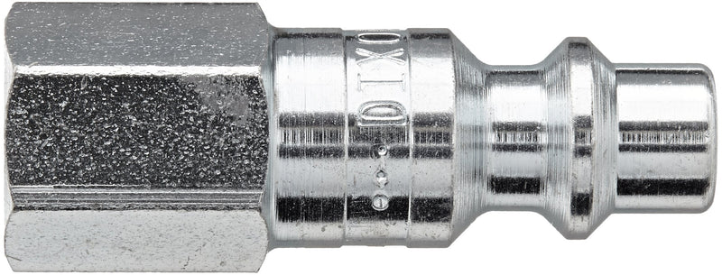 [Australia - AusPower] - Dixon Valve DCP2021 Steel Air Chief Industrial Interchange Air Fitting, Quick-Connect Plug, 1/4" Coupler x 1/8" NPT Female Thread, 37 CFM Flow Rating 