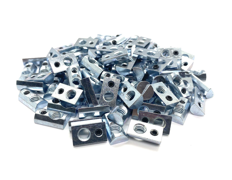 [Australia - AusPower] - 5/16-18 Roll-in T-Nut with Set Screw (24 pcs.) Compatible with 8020 3788, 15 Series Extrusion, 40 Series Extrusion, 1515, 1530, 4040, 4080 