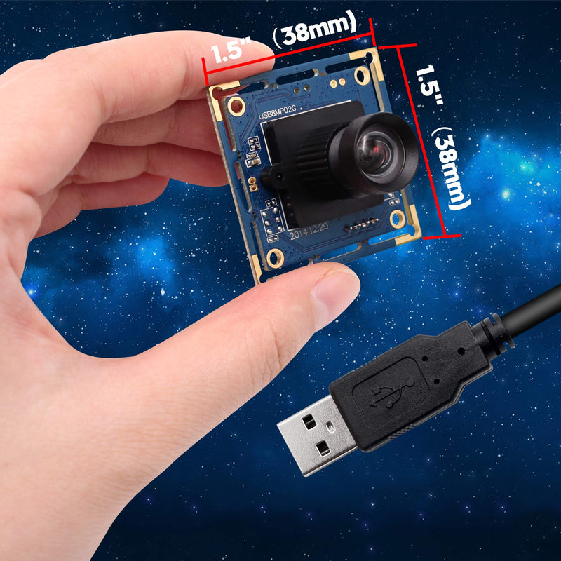 [Australia - AusPower] - 8 Megapixel USB Camera Module with Sony IMX179 Sensor Webcam Super HD 3264X2448 Embeded USB Camera for Industrial,USB with Camera for Linux Windows Android Mini Web Cams Plug&Play OTG Supported Webcam 