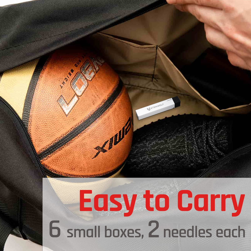 [Australia - AusPower] - ETENWOLF Brass Ball Pump Needles, Heavy Duty Air Pump Needles for Balls, Basketball Needle with Storage Case 4 