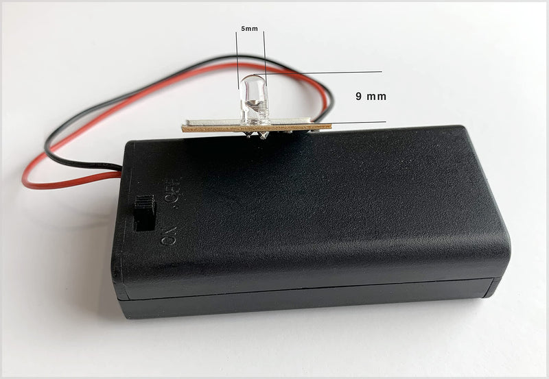 [Australia - AusPower] - Blue Charm Fake Car Alarm, 1.5 Year Continuous Usage Battery Life, Red Blinking LED Light with Pre-Wired Battery Holder, (2xAA Batteries not Included) 