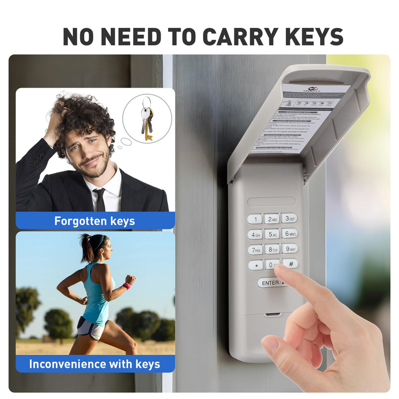 [Australia - AusPower] - Universal Garage Door Opener Keypad, Compatible with Chamberlain LiftMaster Craftsman Garage Door Openers Since 1993, Wireless Keypad Keyless Entry, Security +2.0 Garage Keypad, 315/390 MHz 