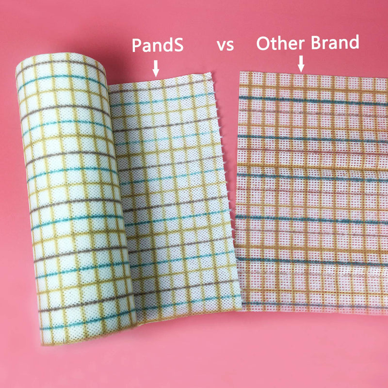 [Australia - AusPower] - PandS Reusable Paper Towels - Plaid 40 Count - 1 Roll 10″×10″ Cleaning Wipes - Shop Towels - Strong Absorbent Quick Dry - Cleaning Supplies - Household Items 