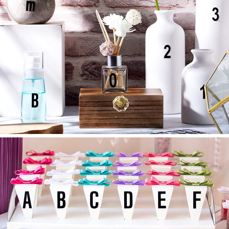 [Australia - AusPower] - 8 Sheets Self Adhesive Vinyl Letters Numbers Kit, Mailbox Numbers Sticker for Mailbox, Signs, Window, Door, Cars, Trucks, Home, Business, Address Number (Black,1 Inch) 1 Inch Black 