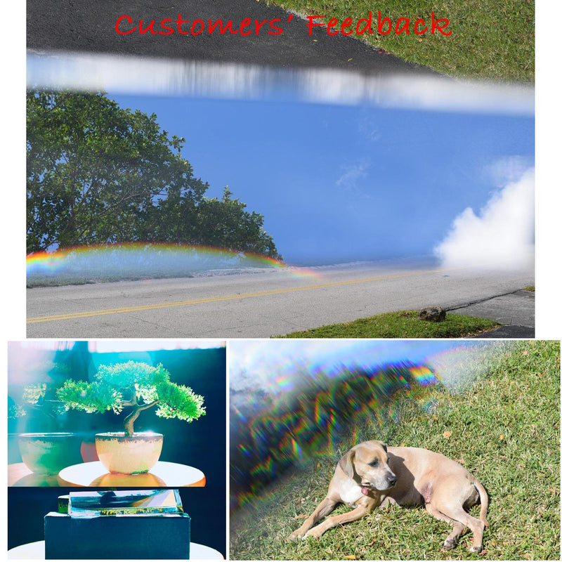 [Australia - AusPower] - Sumnacon Photography Prism Crystal Glass Triangular Prism Full Rainbow Color Spectrum Best for Photography (6") 6" 