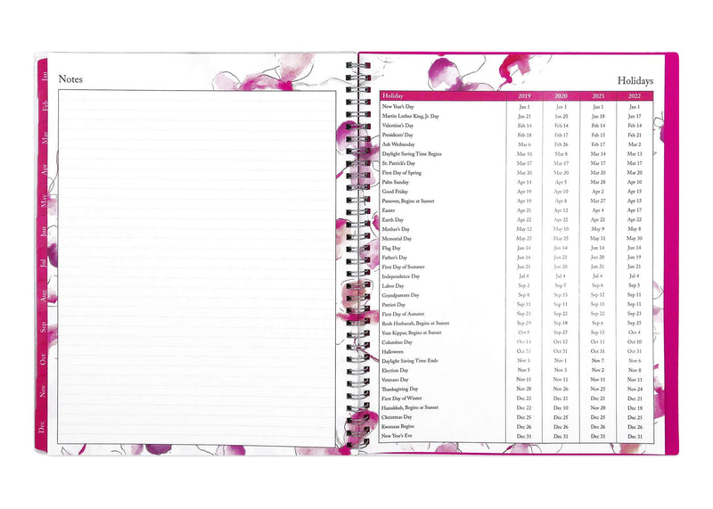 [Australia - AusPower] - Blue Sky 2019 Weekly & Monthly Planner, Flexible Cover, Twin-Wire Binding, 8.5" x 11", Orchid 8.5" x 11" Old Version 