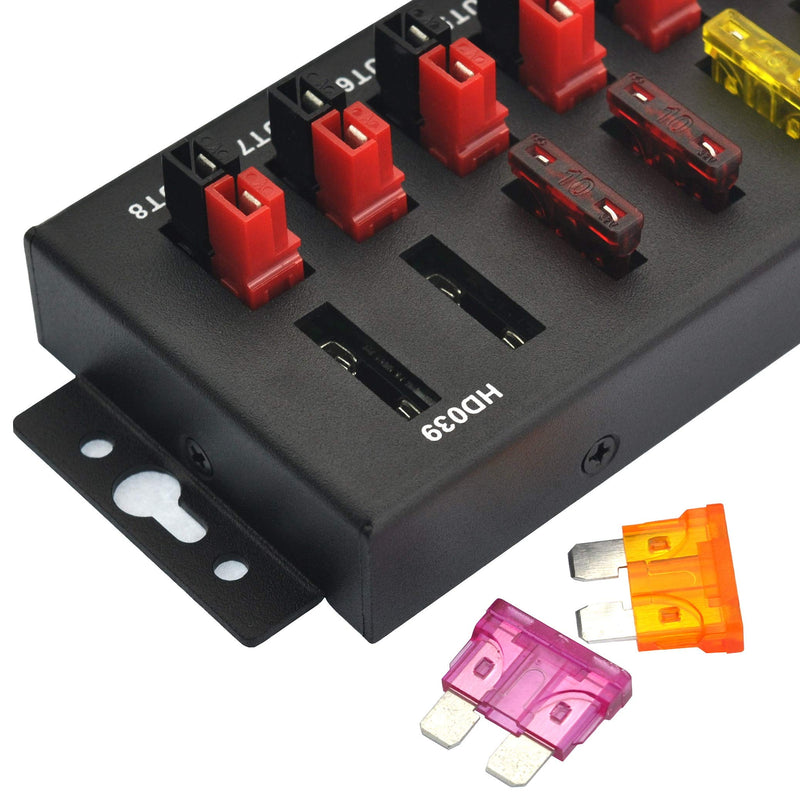[Australia - AusPower] - HCDC 1 in 8 Out 40Amp Connector Power Splitter Distributor Source Strip Module 
