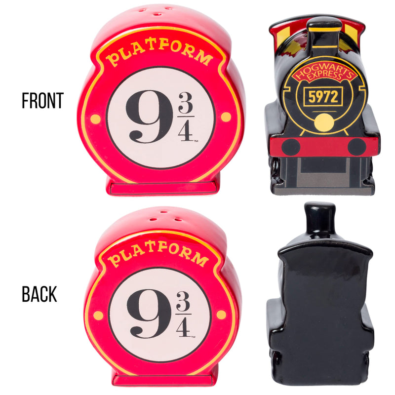[Australia - AusPower] - Silver Buffalo Harry Potter Hogwarts Express Platform 9 3/4 Ceramic Salt and Pepper Shaker 